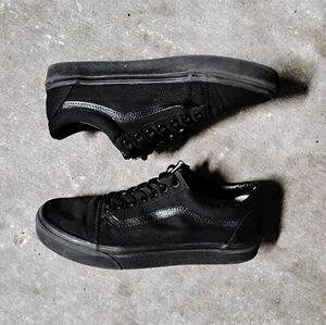 Vans Old Skool All Black Canvas Sneakers Wo 10 (M 8.5)